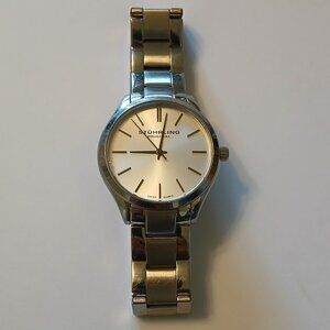 Stuhrling Original Silver Tone Men's Classic Bracelet Watch Swiss Quartz WR 50M